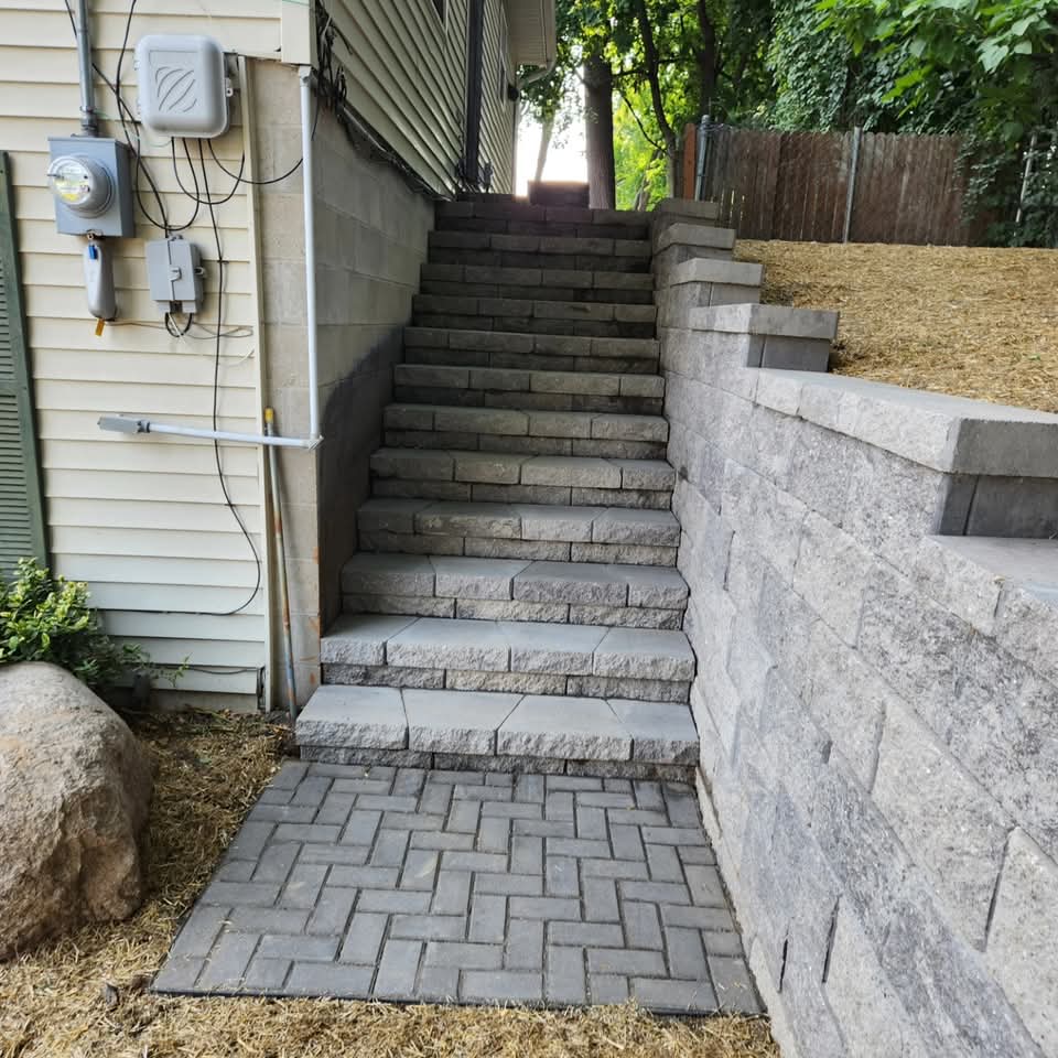 Outdoor living space installed by Bernal Landscape