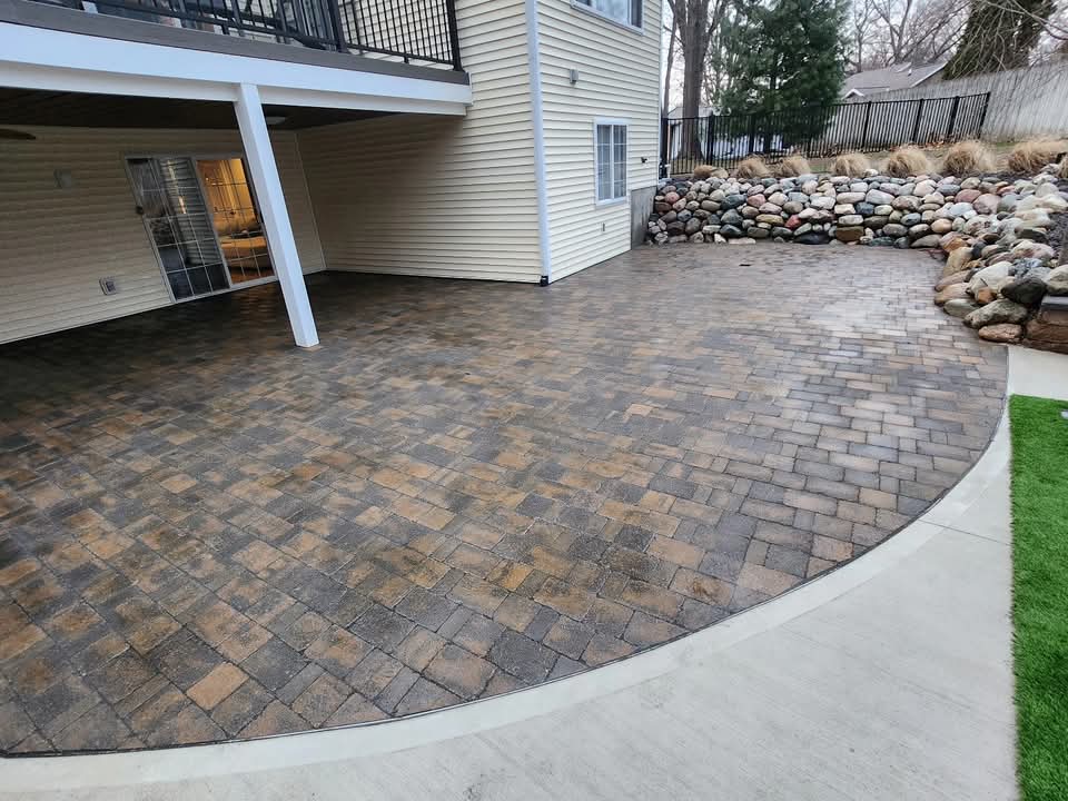 Landscape design and bed work in West Michigan