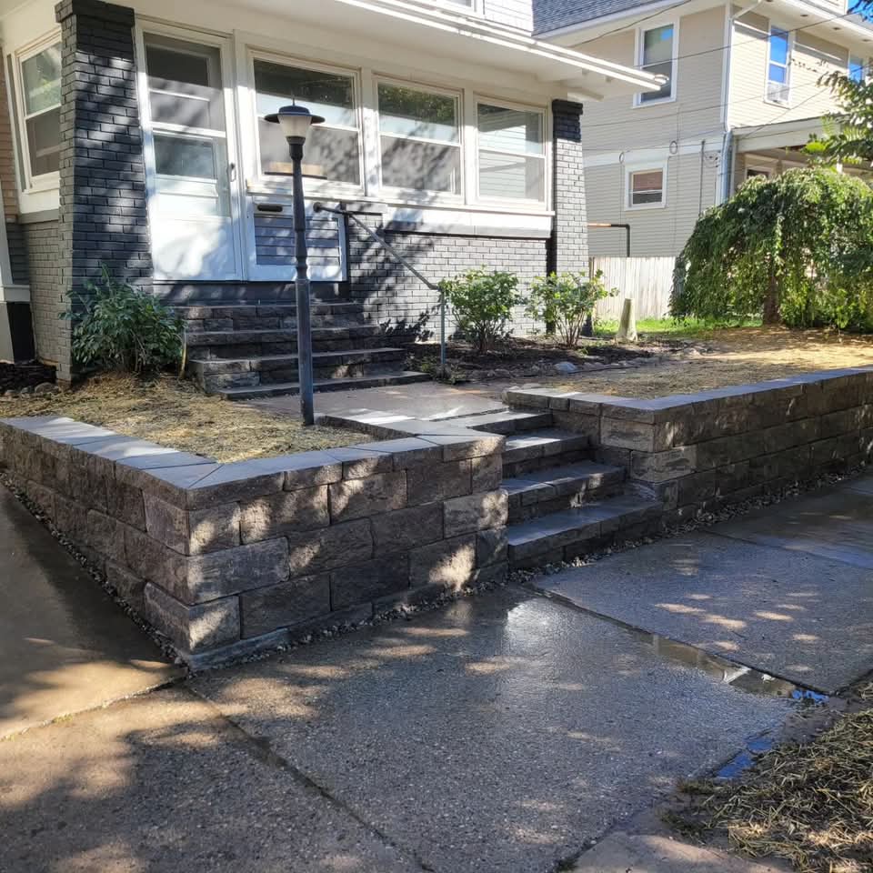 Landscape design and bed work in West Michigan