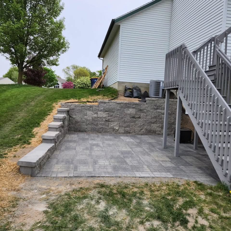 Outdoor living space installed by Bernal Landscape