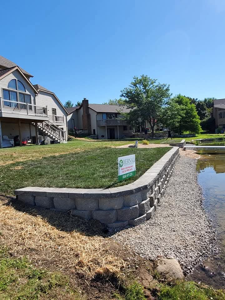 Custom landscape installation by Bernal Landscape Management